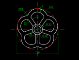 一个圆形孔CAD绘制过程