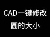CAD一键修改圆大小