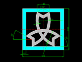 CAD简易logo绘制过程